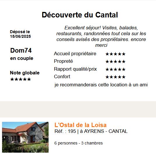 2025 Mai découverte Cantal
